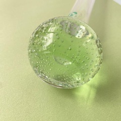 ガラス 花瓶 フランス製 ビンテージ  蚤の市 レトロ ミッドセンチュリーの画像