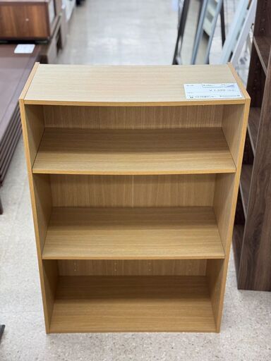 ★ジモティ割あり★  飾り棚 ナチュラル H88×D30×W61 クリーニング済み TJ9235