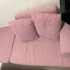 カウチソファ オットマン　クッション2個付きの画像