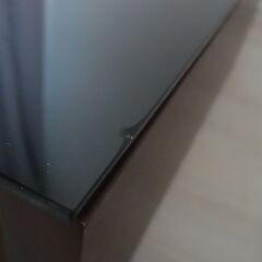 LOWYA ロウヤ リビングテーブル ローテーブル 天然木 木製 ブラックガラス天板 ウォルナットの画像