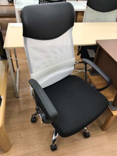 ★ジモティ割あり★  オフィスチェア ブラック クリーニング済み KJ6546