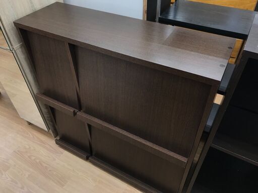 ★ジモティ割あり★  ディスプレイラック ブラウン H91×W92×D34 クリーニング済み KJ6547