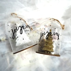 新品 ACTUS ガラス オーナメント スノードーム 北欧雑貨 クリスマスの画像