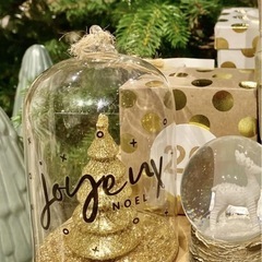 新品 ACTUS ガラス オーナメント スノードーム 北欧雑貨 クリスマスの画像