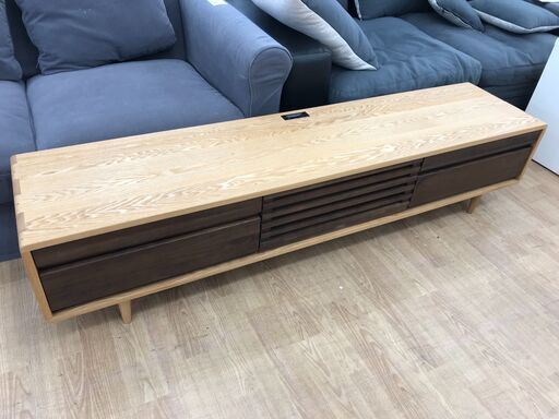 ★ジモティ割あり★ Suite TVボード ナチュラル H40×W180×D40 クリーニング済み KJ6548