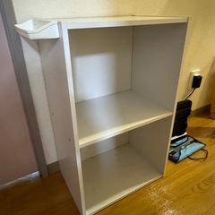白 カラーボックス 2段