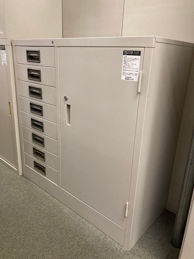 コクヨ 保管庫 浅型 コンビタイプ 書庫 カギ有 中古