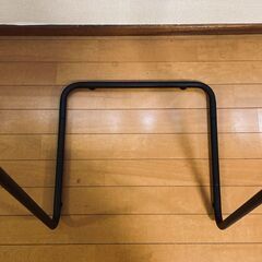 ハンガーラック コンパクトパイプハンガー 黒 幅45cm 奥行42cm 高151cm CPH-45BKの画像