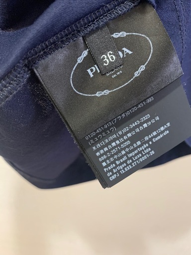 美品！プラダPRADA レディース半袖カットソーTシャツ
