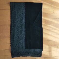 和装ショール　黒ベロアの画像
