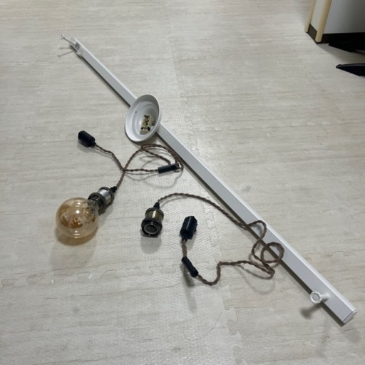 ダクトレール1.5M  ペンダントライト×2