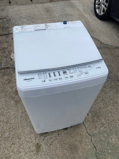 No.r73 洗濯機 5.5kg ハイセンス 2021年製