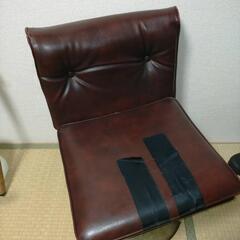 本革 喫茶店の椅子 補修あり 年代物 アンティーク