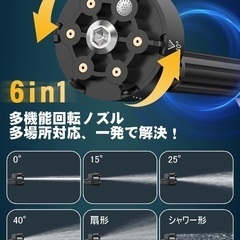 新品未使用☆ネット価格¥11999【2024初登場・第4世代】 高圧洗浄機 コードレス BOOMAX 充電式 8MPa圧力 20000mAh 最大噴射距離12M 3段階噴射モード 噴射水量8L/min マキタ互換バッテリー 洗車店監修 高圧 洗浄機 収納ボックス付き 日本語取扱説明書 6in1ノズル バッテリー残量表示 階段/庭/外壁/屋外/窓/玄関/ブロック塀/ベランダ/年末大掃除/キャンプ 白いの画像