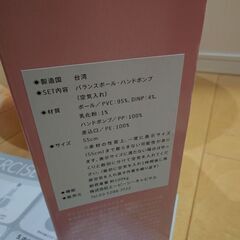 バランスボール55cm(空気入れ、エクササイズ取扱説明書あり)の画像
