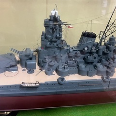 プラモデル、完成品、戦艦の画像