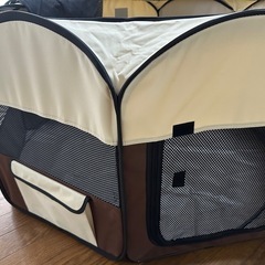 八角形ペット 折りたたみサークル 収納袋付き の画像