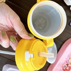 ベビー食器セット　ミキハウス ストローマグ 哺乳瓶野菜洗い　ミルトン　の画像