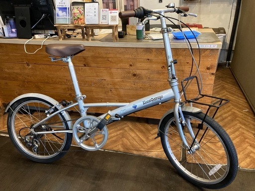 【ken‘s garage DAHON OEM前後タイヤ・後輪チューブ新品！】6段変速　20インチ折りたたみ自転車　シルバー