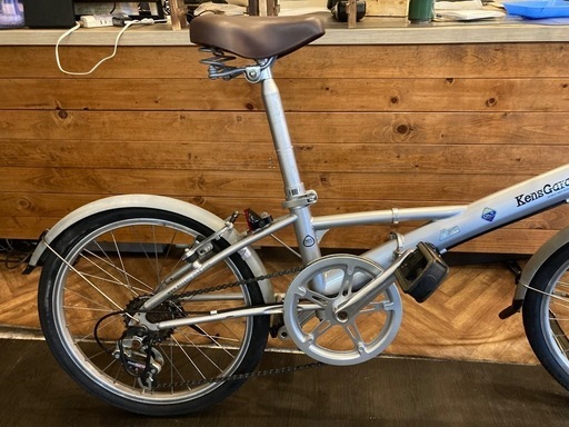 【ken‘s garage DAHON OEM前後タイヤ・後輪チューブ新品！】6段変速　20インチ折りたたみ自転車　シルバー
