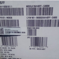 リファービッシュ品/Celeron/4GB/1TB/Win10/ASUSエイスース/D6414SFF-G4900K ブラックの画像