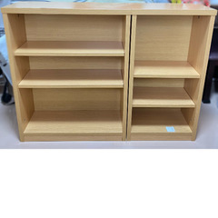 立川 木製棚2点の画像