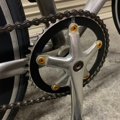 ピスト バイク クロモリ シングルスピード カスタムバイク おまけ付きの画像