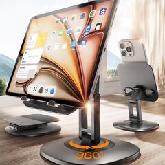 【新品】ipad スタンド 角度調整 安定性 タブレット 折りた...