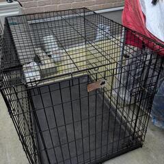犬 ペットケージ 折りたたみ可能 トレー付き シングルドア 

