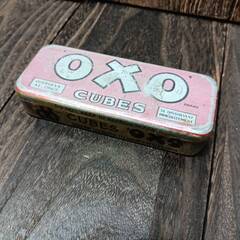 アメリカン雑貨 OXO CUBES オクソ ブリキ缶 tin缶 ...