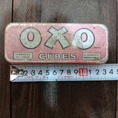 アメリカン雑貨 OXO CUBES オクソ ブリキ缶 tin缶 インテリアの画像