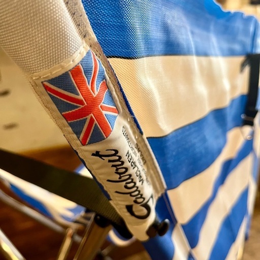 《売約済》【武蔵小山店】 美品 ANDREWS MACLAREN マクラーレン　Gadabout Chair ガダバウトチェア ブルー　青　折りたたみ　チェア　アウトドア　キャンプ　バーベキュー　BBQ 希少　ビンテージ　レア　折り畳み椅子 フォールディングチェア 英国製チェア