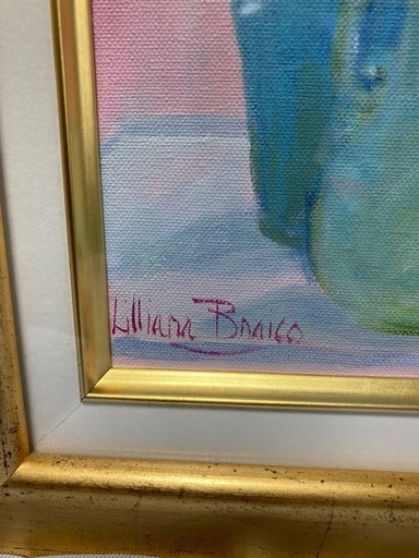 リリアナ ブライコ 油彩 額装 リリアナ ブライコ 油彩 額装