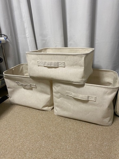 引取り先決定【無印良品】ポリエステル麻ソフトボックス 3点セット
