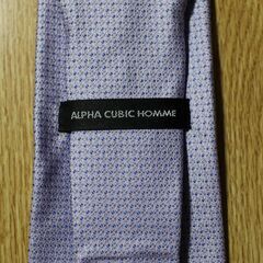 【2点で2,500円 未着用】その③ ALPHA CUBIC   シルク100%ネクタイ 日本製の画像