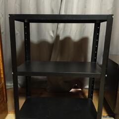 スチールラック　黒