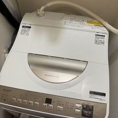 SHARP　縦型洗濯乾燥機 ゴールド系 ES-T5FBK-N [洗濯5.5kg /乾燥3.5kg /ヒーター乾燥 /上開き]