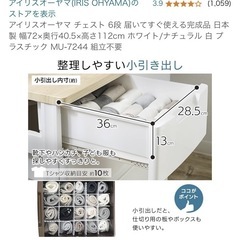 アイリスオーヤマ衣装ケースの画像