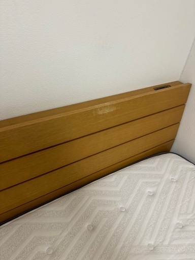 セミダブルベッドフレーム(アスカ3-S 引出し付き/LBR)