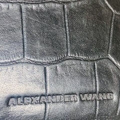 アレキサンダーワン●本革●クロコ型押し●ALEXANDER WANG●長財布●ブラック●メンズ●レディース●レザー●ウォレットの画像