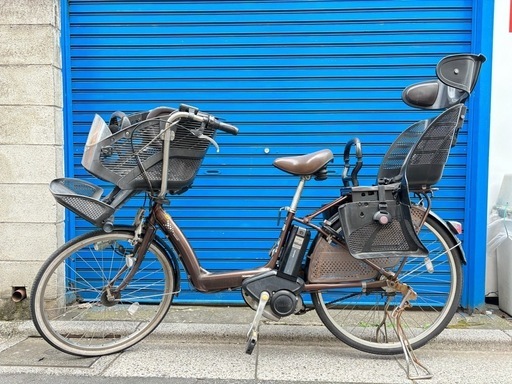⭐️近場発送無料⭐️ブリジストン電動アシスト自転車前後チャイルドシート付き