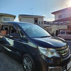 ★激安★　セレナハイブリッド　最上級グレード　ライダーブラックライン S-HYBRID アドバンスドセーフティP　　HC26 車検令和7年8月長い！！　乗り出し♪　低燃費　ファミリーカー♪　各種ローン　カード決済　自社ローン　ブラック審査可能！の画像