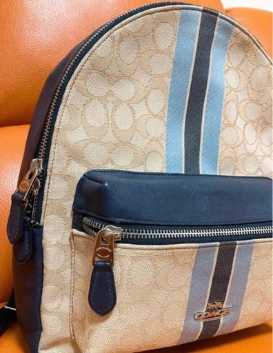 【COACH】コーチ リュック バックパック ブラック ホワイト クリーム ブルー