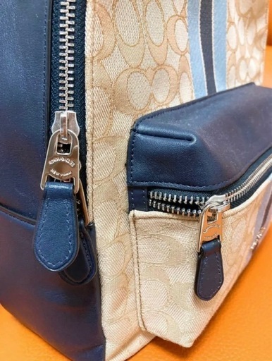 【COACH】コーチ リュック バックパック ブラック ホワイト クリーム ブルー