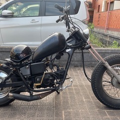 ジャズ50cc JAZZ カスタムバイク チョッパー 黒色の画像