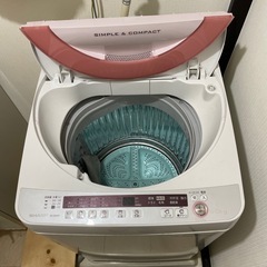 【受け渡し者決定】洗濯機 SHARP 6kg ES-GE60P 