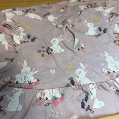 サイズ90 うさぎのワンピースの画像