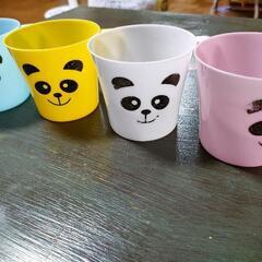 パンダ　プラスチックカップ