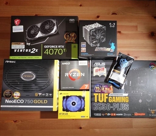自作ゲーミングPC【Ryzen7 5800x3D×RTX4070ti】