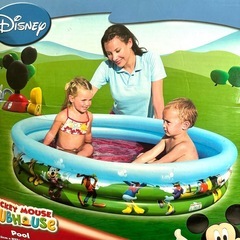 ミッキークラブハウスプール　ディズニー　ビニールプール　水遊び　子供用の画像